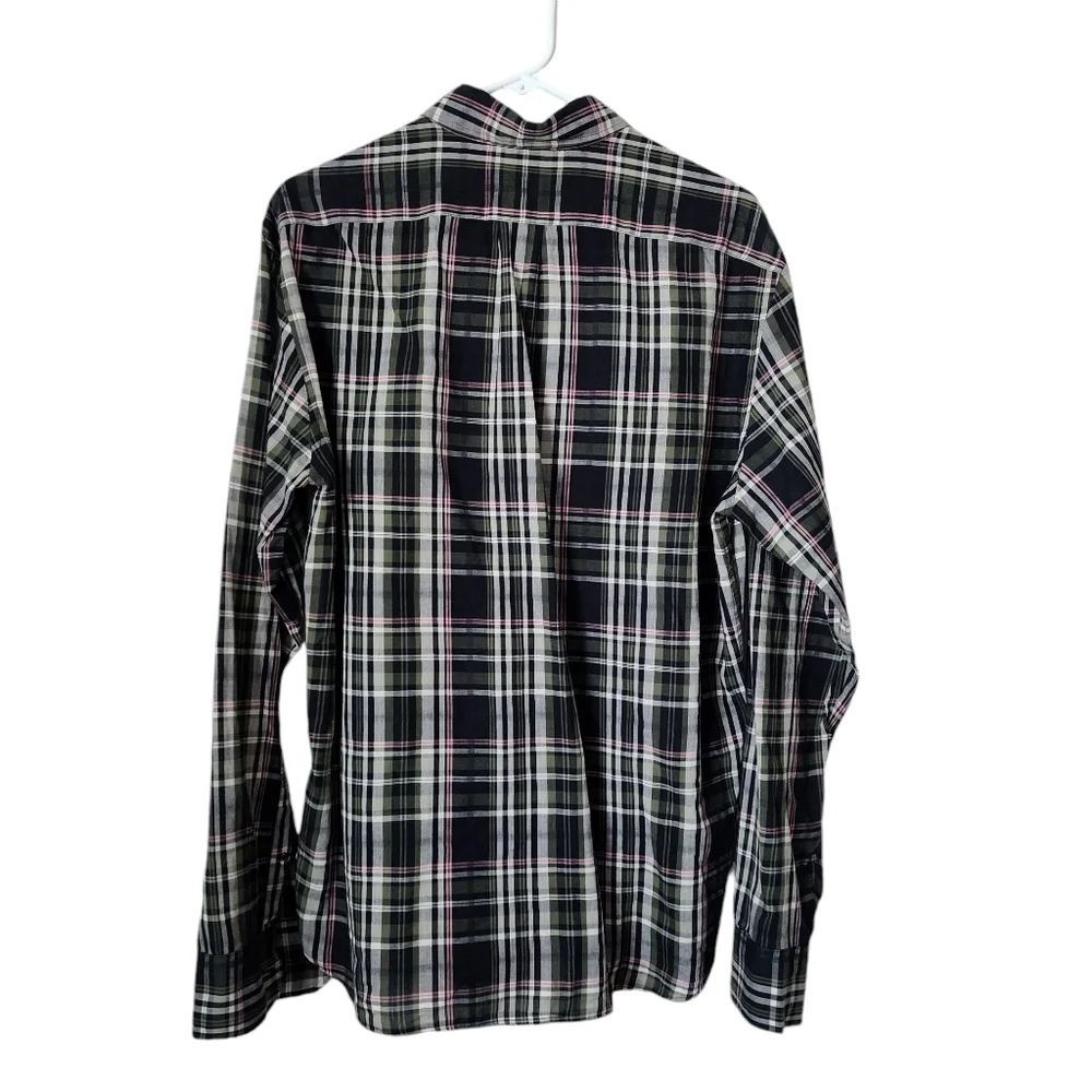 J.CREW Slim Indian madras Button down lightweight‎ shirt in plaid size L